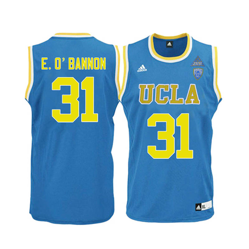 Men UCLA Bruins #31 Ed O'Bannon College Basketball Jerseys-Blue - Click Image to Close